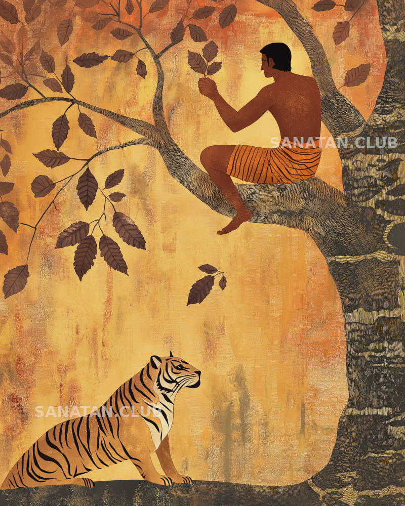 Man and a Tiger